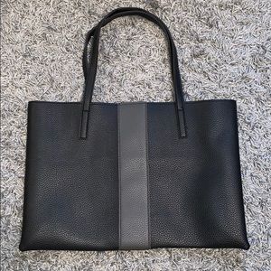 Vince Camuto Vegan Leather Black and Gray Tote